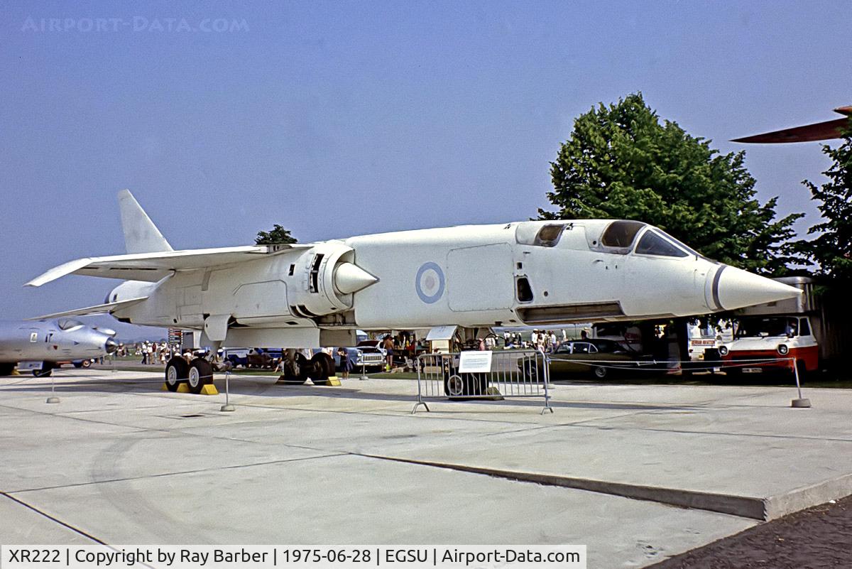 XR222, 1964 BAC TSR-2 C/N XO-4, TSR 2 [XO-4] (Ex Royal Air Force) Duxford~G 28/06/1975