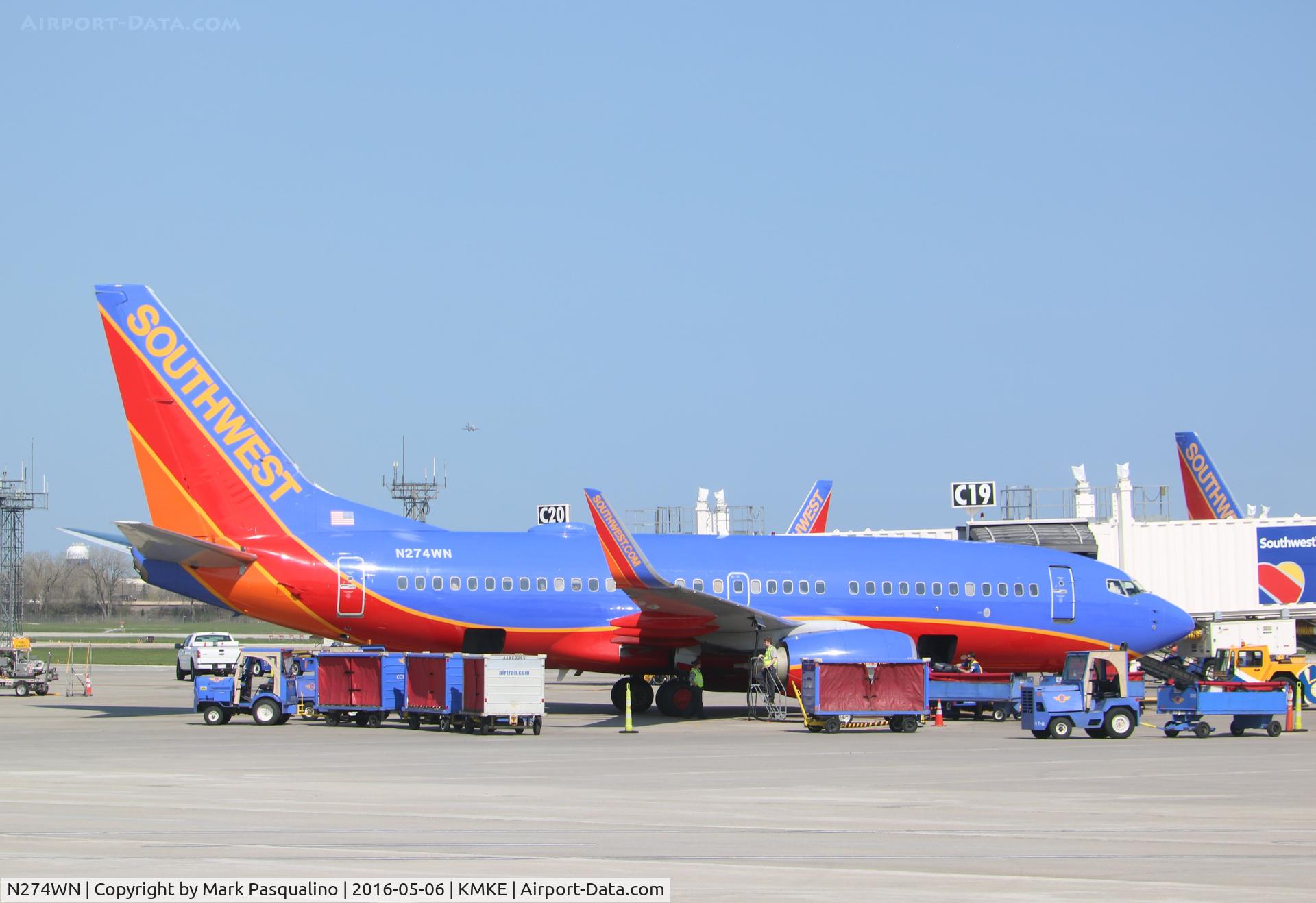 N274WN, 2007 Boeing 737-7H4 C/N 32529, Boeing 737-700