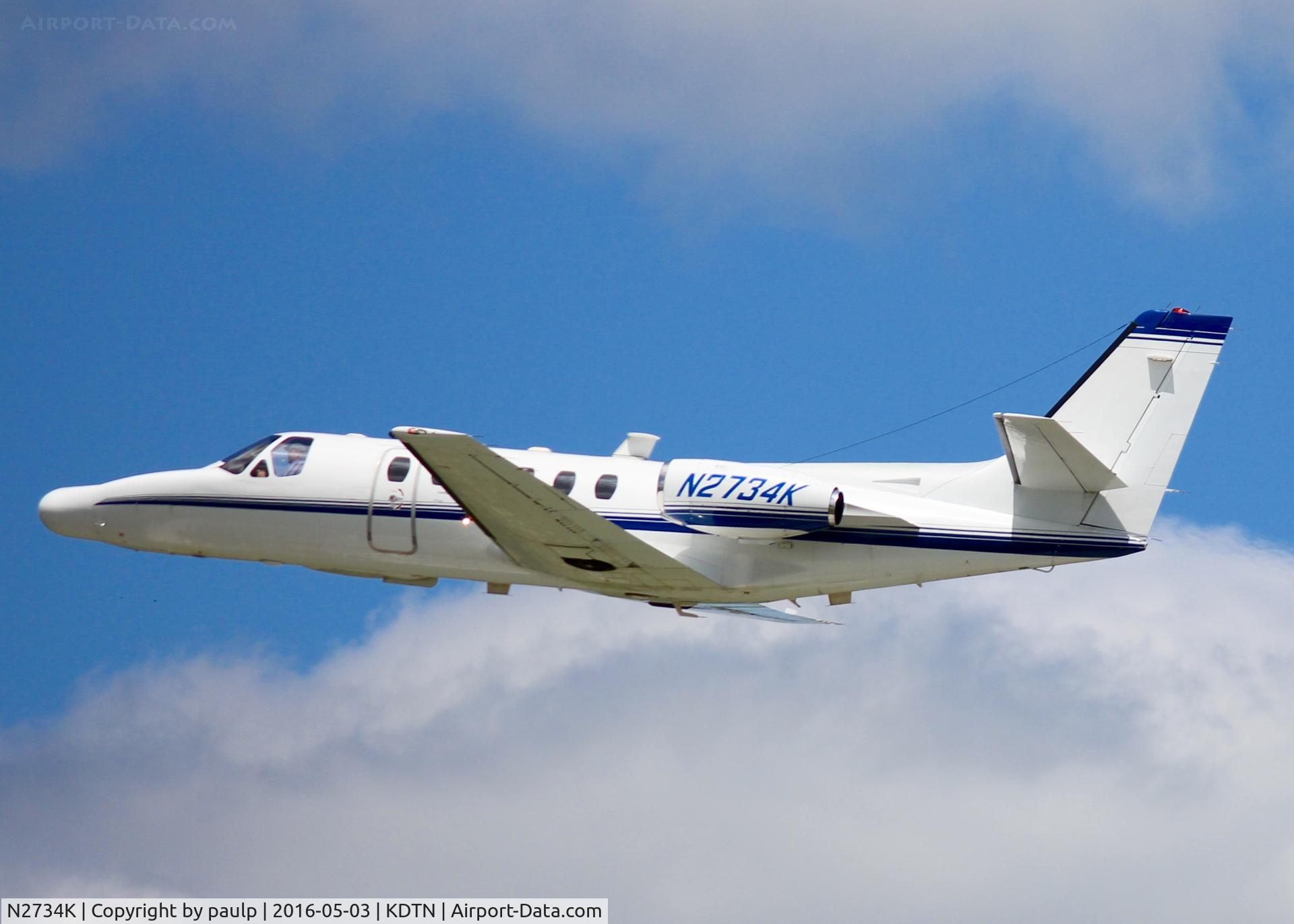 N2734K, 1989 Cessna 550 Citation II C/N 550-0595, At Downtown Shreveport.