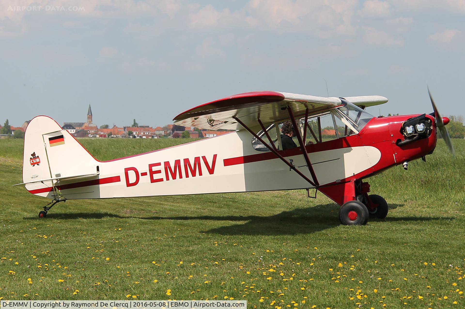 D-EMMV, Piper J-3C-65 Cub Cub C/N 12837, At Moorsele.