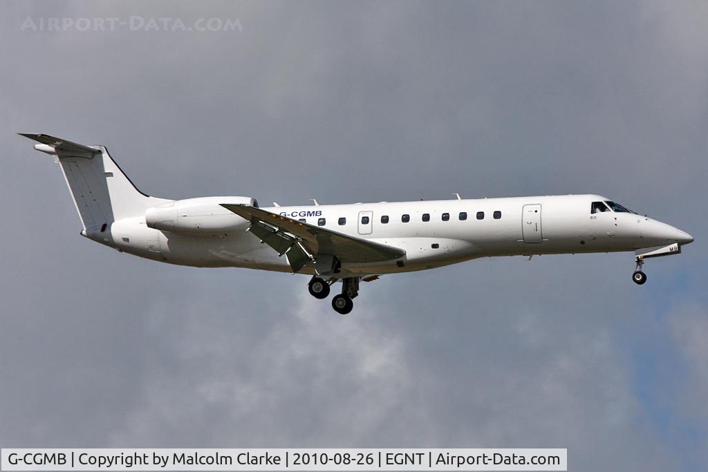 G-CGMB, 2000 Embraer ERJ-135ER (EMB-135ER) C/N 145189, Embraer EMB-135ER (ERJ-135ER) on approach to 07 at Newcastle Airport, August 2010.