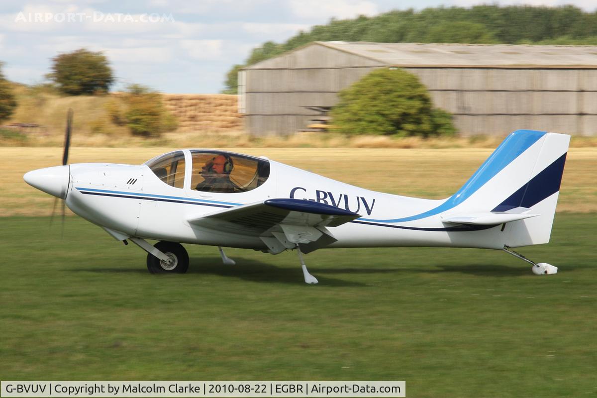 G-BVUV, 1999 Europa Monowheel C/N PFA 247-12762, Europa at The Real  Aircraft Company's Summer Madness All Comers Fly-In, Breighton Airfield, August 2010.
