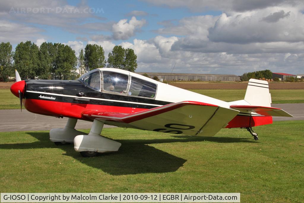 G-IOSO, 1961 CEA Jodel DR.1050 Ambassadeur C/N 46, Jodel DR1050 Ambassadeur at The Real Aeroplane Company's Helicopter Fly-In Breighton Airfield, September 2010.