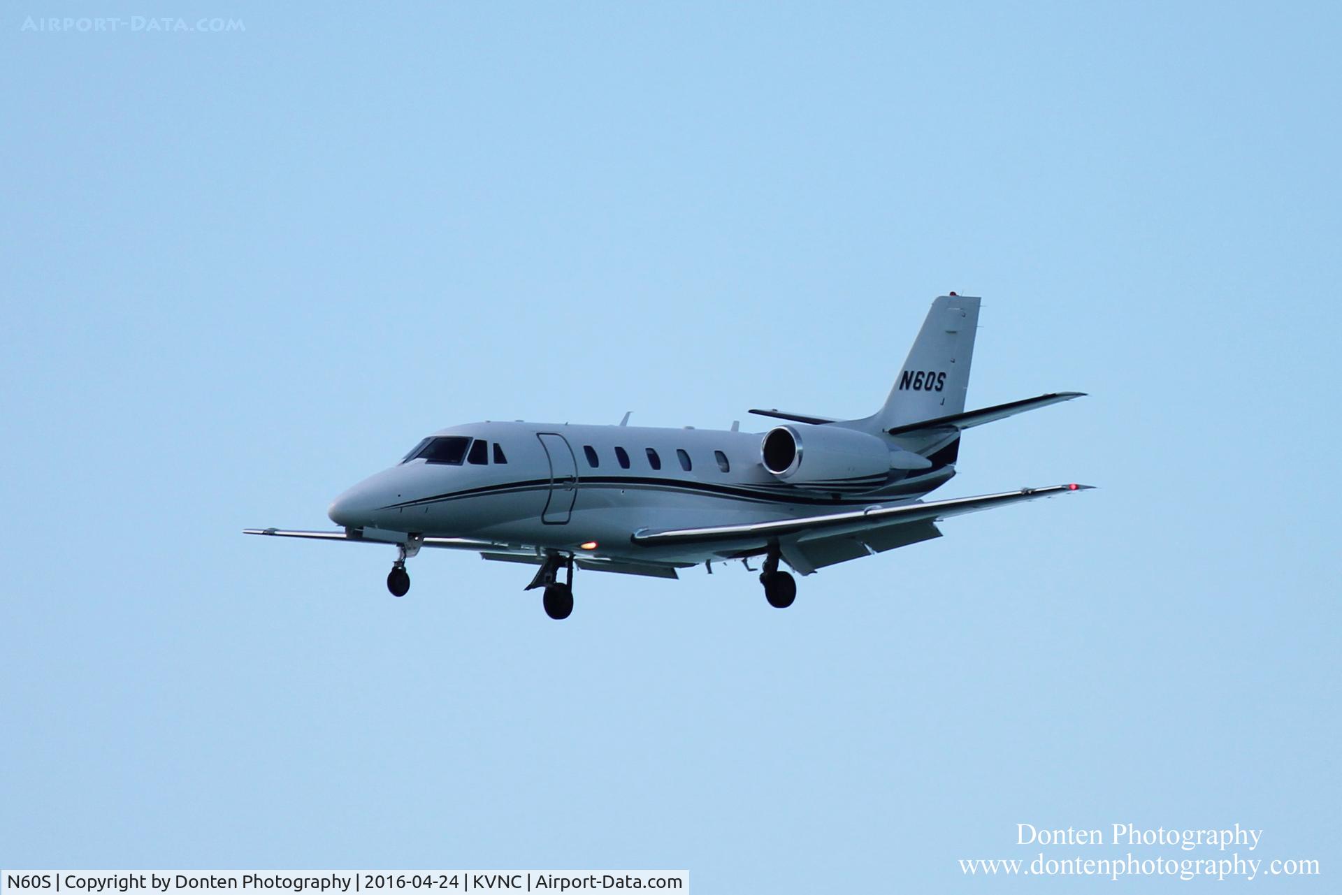 N60S, 2012 Cessna 560XL Citation Excel C/N 560-6110, Cessna Citation Excel (N60S) arrives at Venice Municipal Airport