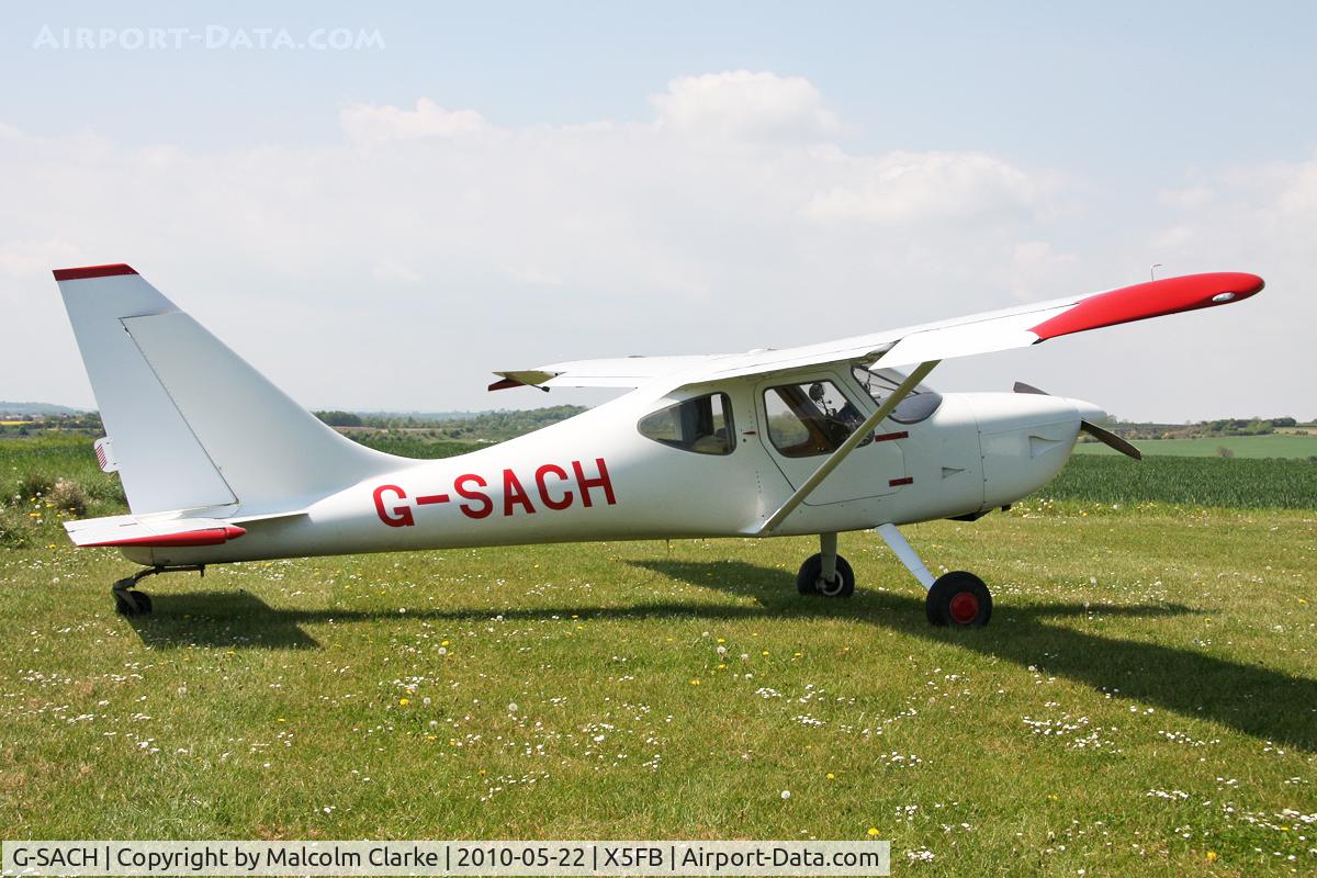 G-SACH, 2002 Stoddard-Hamilton Glastar C/N PFA 295-13088, Stoddard-Hamilton Glastar, Fishburn Airfield, May 2010.