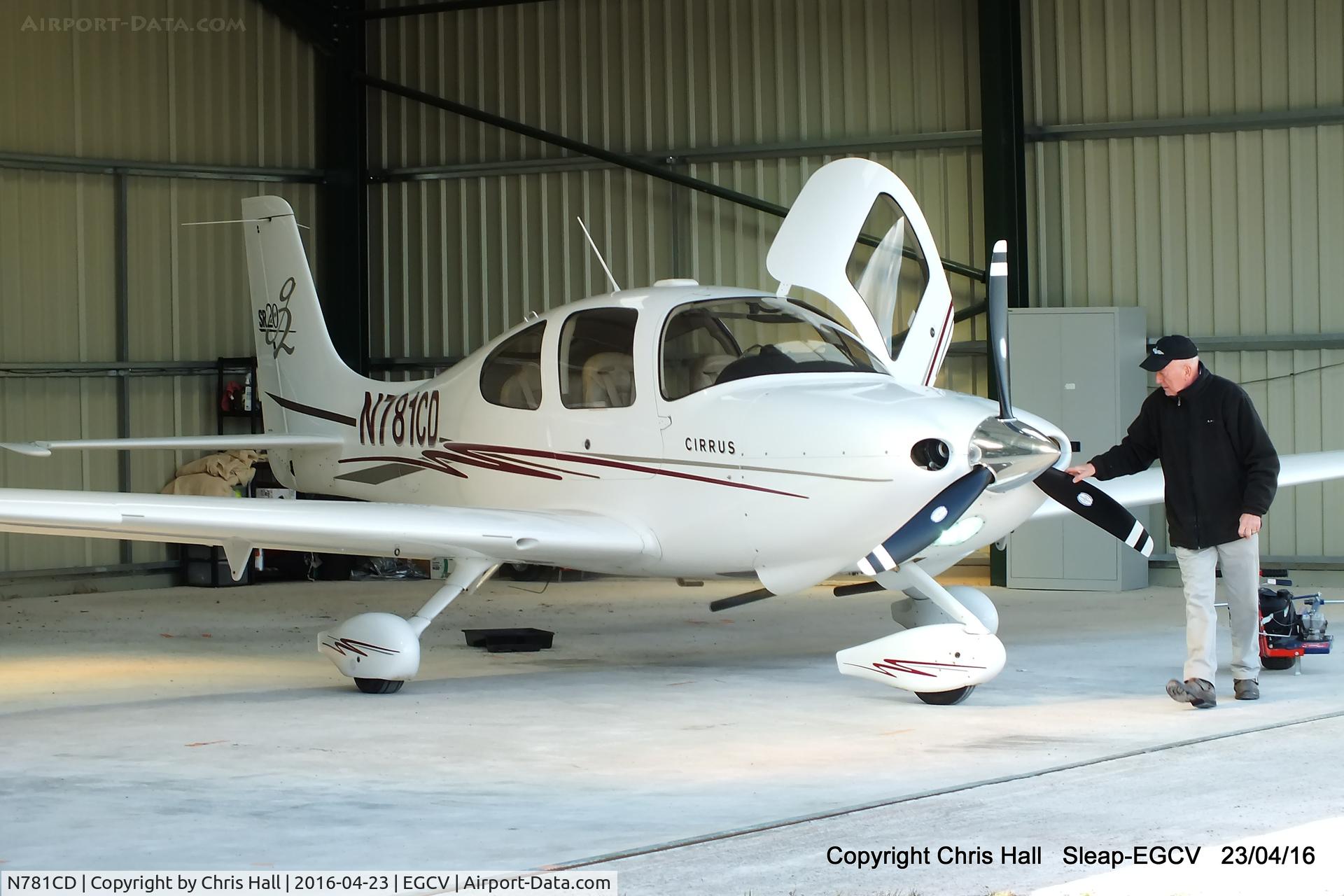 N781CD, 2004 Cirrus SR20 G2 C/N 1423, at Sleap