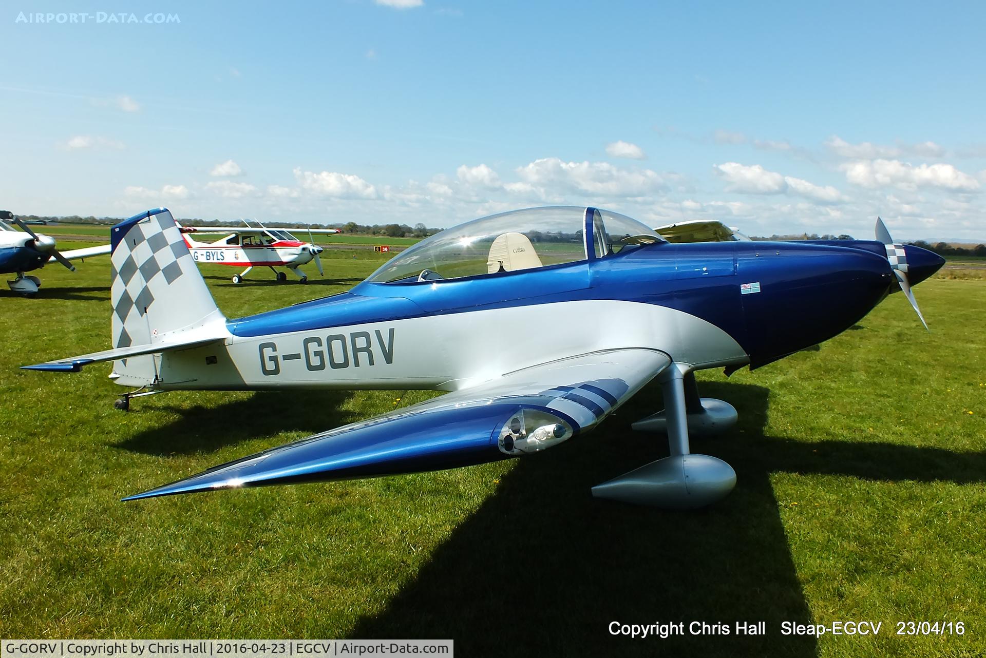 G-GORV, 2013 Vans RV-8 C/N LAA 303-14847, at Sleap