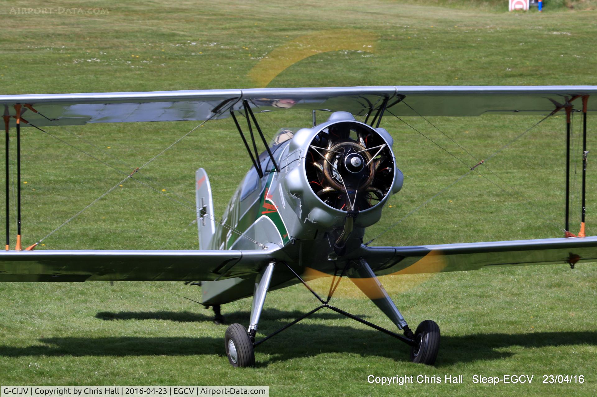 G-CIJV, 1940 CASA 1-133 Jungmeister C/N 35, at Sleap