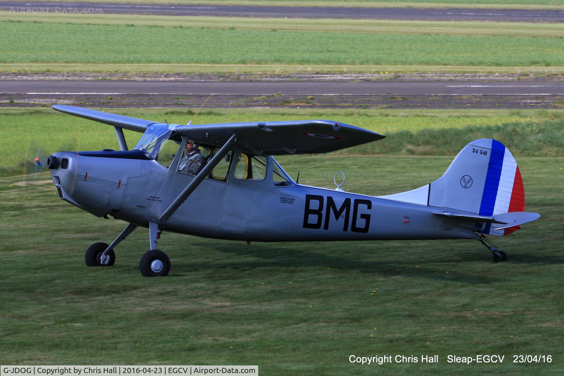 G-JDOG, 1957 Cessna 305C (0-1E) C/N 24541, at Sleap