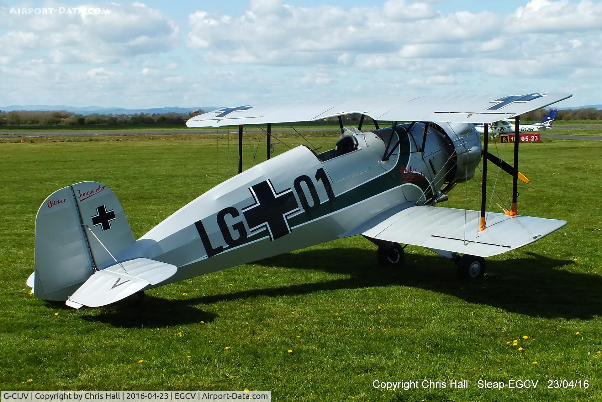 G-CIJV, 1940 CASA 1-133 Jungmeister C/N 35, at Sleap
