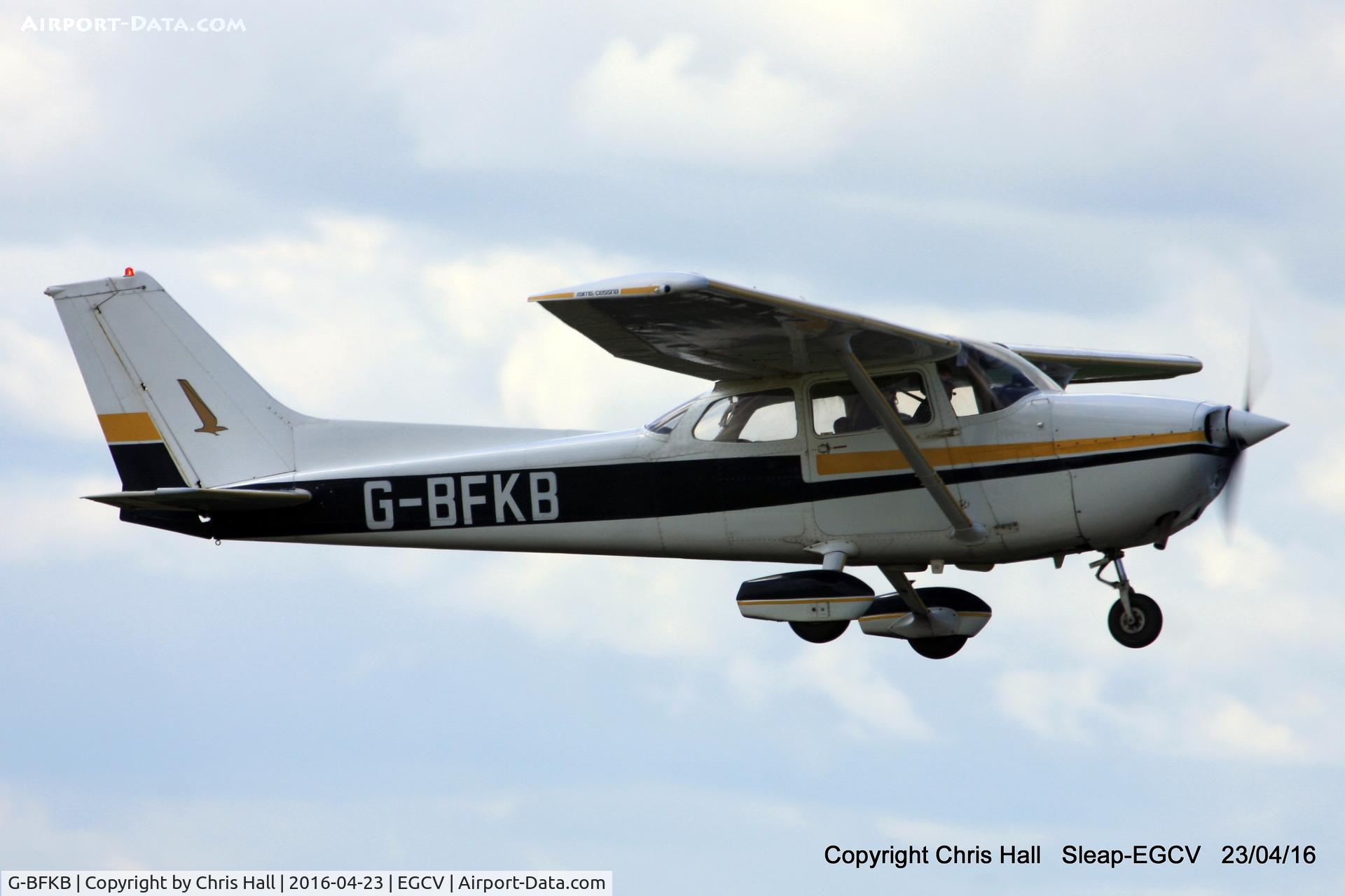 G-BFKB, 1977 Reims F172N Skyhawk C/N 1601, at Sleap
