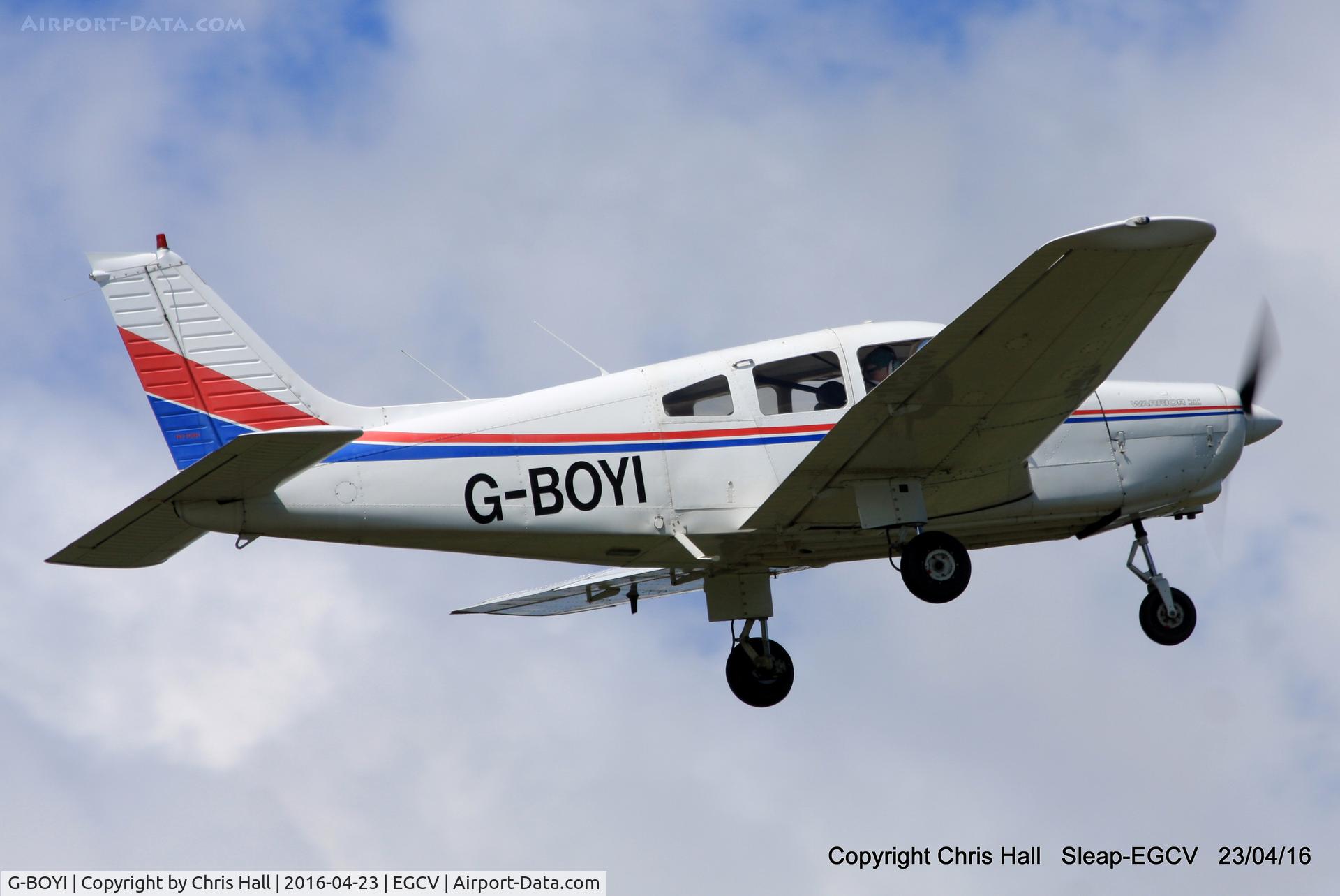 G-BOYI, 1978 Piper PA-28-161 Cherokee Warrior II C/N 28-7816183, at Sleap