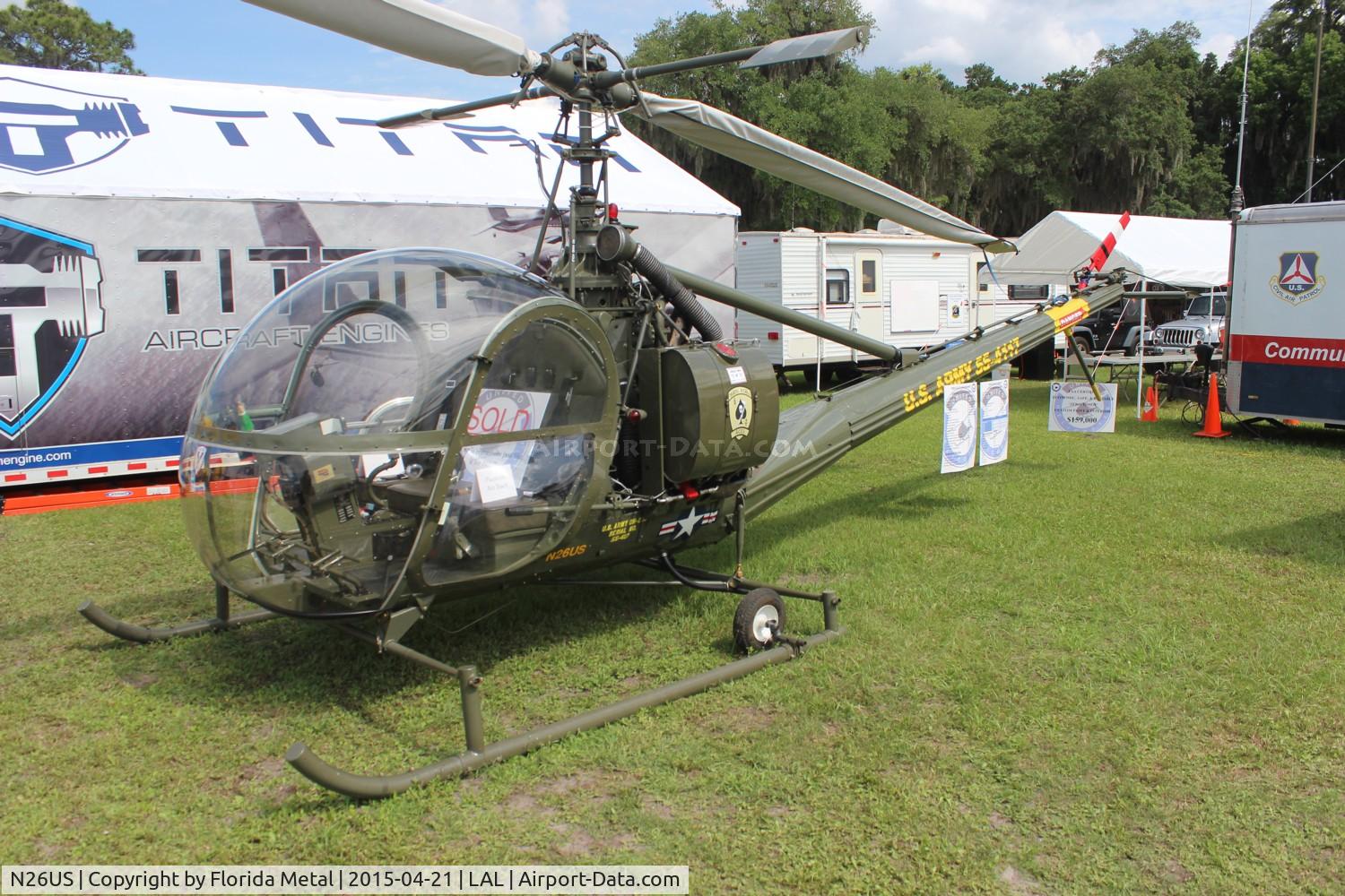 N26US, 1957 Hiller UH-12C C/N 823, UH-23