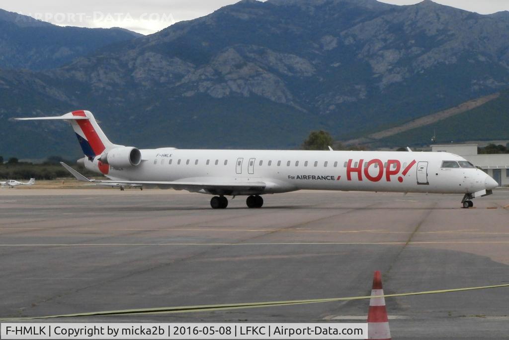 F-HMLK, 2011 Bombardier CRJ-1000EL NG (CL-600-2E25) C/N 19016, Parked