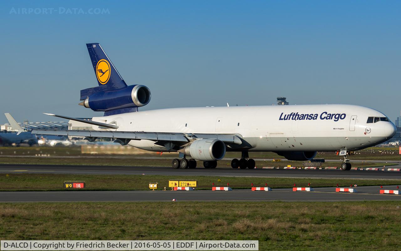 D-ALCD, 1998 McDonnell Douglas MD-11F C/N 48784, departure via RW18W