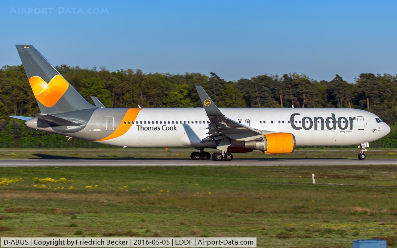 D-ABUS, 2001 Boeing 767-38E/ER C/N 30840, departure via RW18W