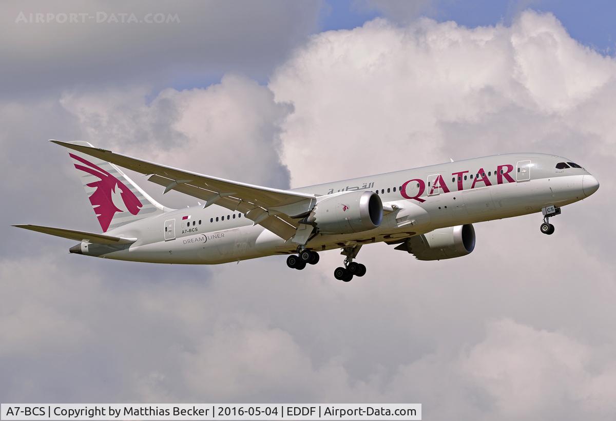 A7-BCS, 2015 Boeing 787-8 Dreamliner Dreamliner C/N 38337, A7-BCS