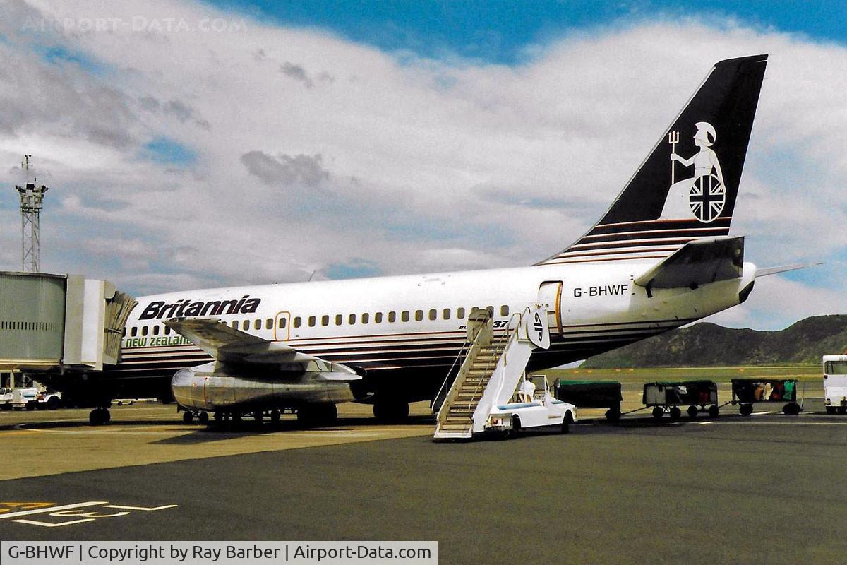 G-BHWF, 1980 Boeing 737-204 C/N 22365, Boeing 737-204 [22365] (Britannia Airways/Air New Zealand) (Place & Date @ 1987 Unknown)~ZK