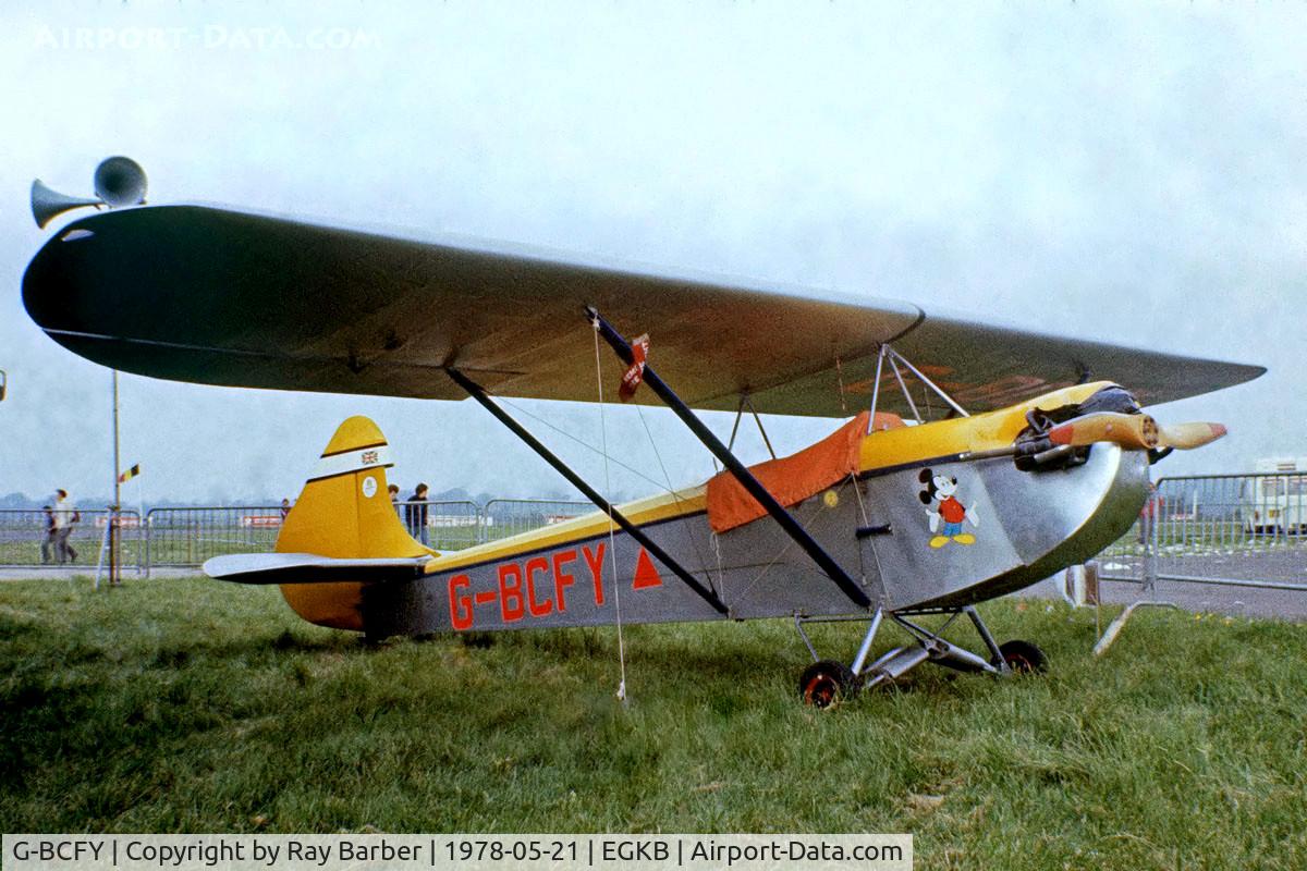 G-BCFY, 1975 Luton LA-4A Minor C/N PFA 824, Luton LA-4A Minor [PFA 824] Biggin Hill~G 21/05/1978. From a slide.