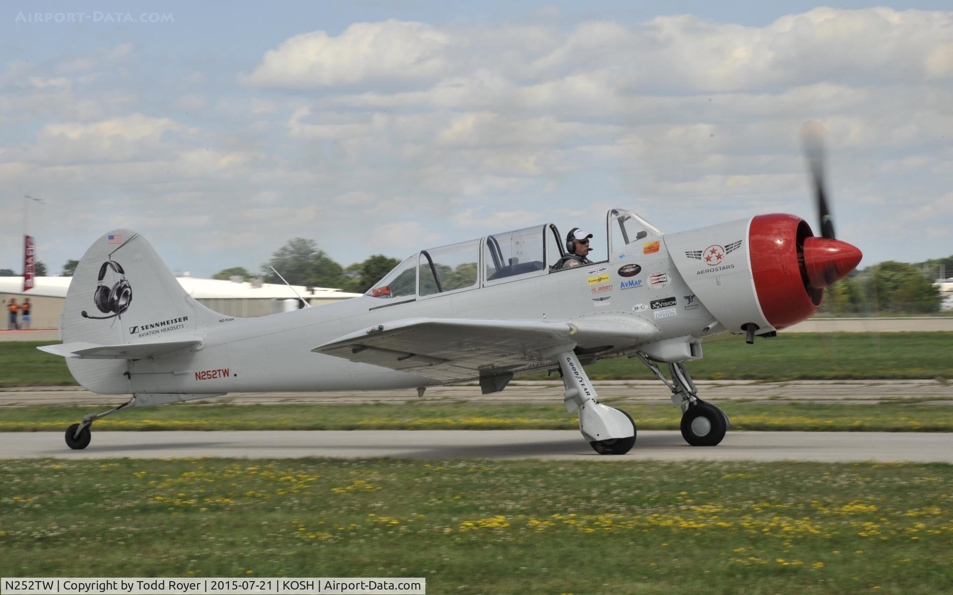 N252TW, 2002 Yakovlev (Aerostar) Yak-52TW C/N 0212301, Airventure 2015