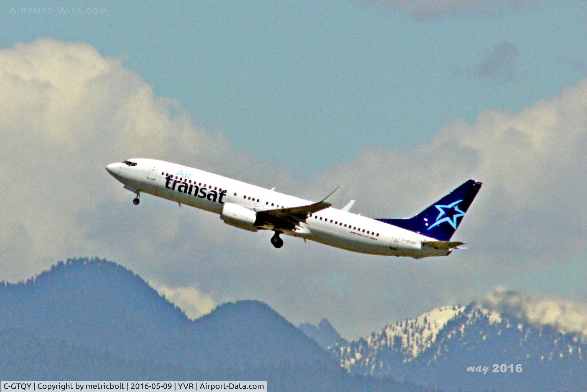 C-GTQY, 2007 Boeing 737-8Q8 C/N 30724, Departure to Toronto