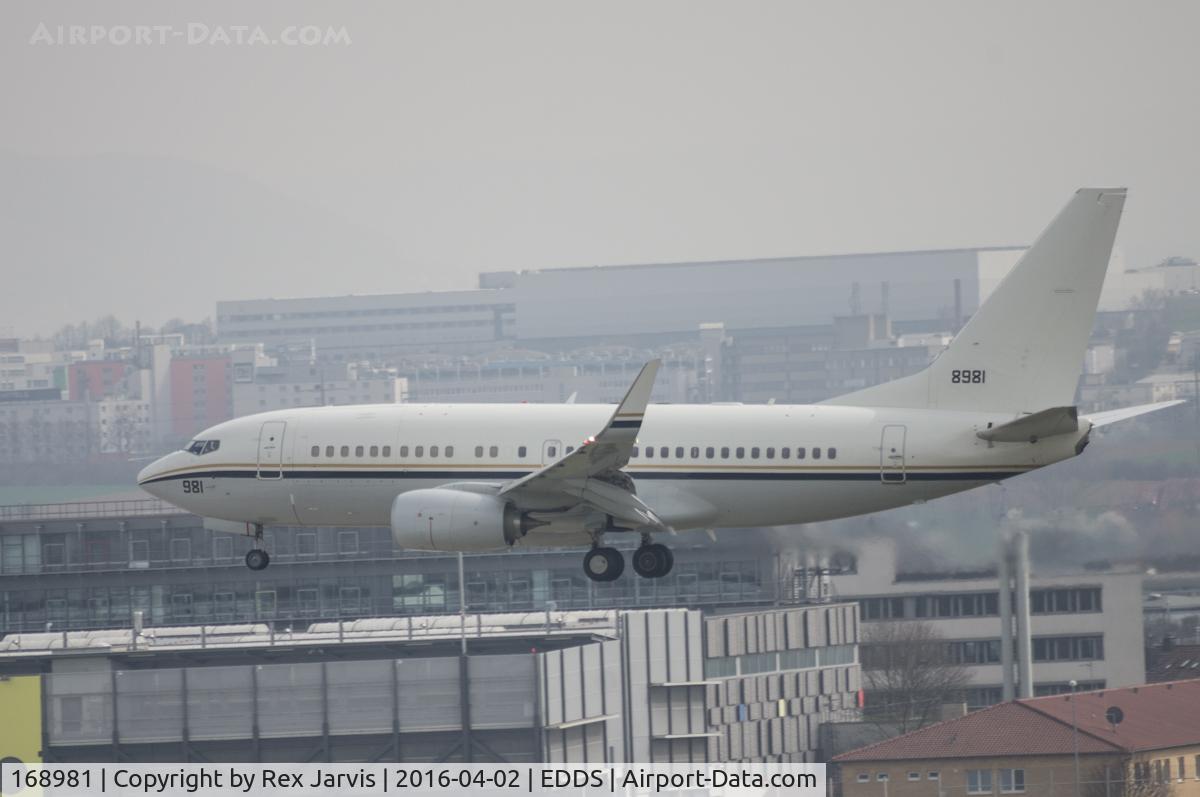 168981, 2014 Boeing C-40A (737-7AF) Clipper C/N 43828, Landing at STR.