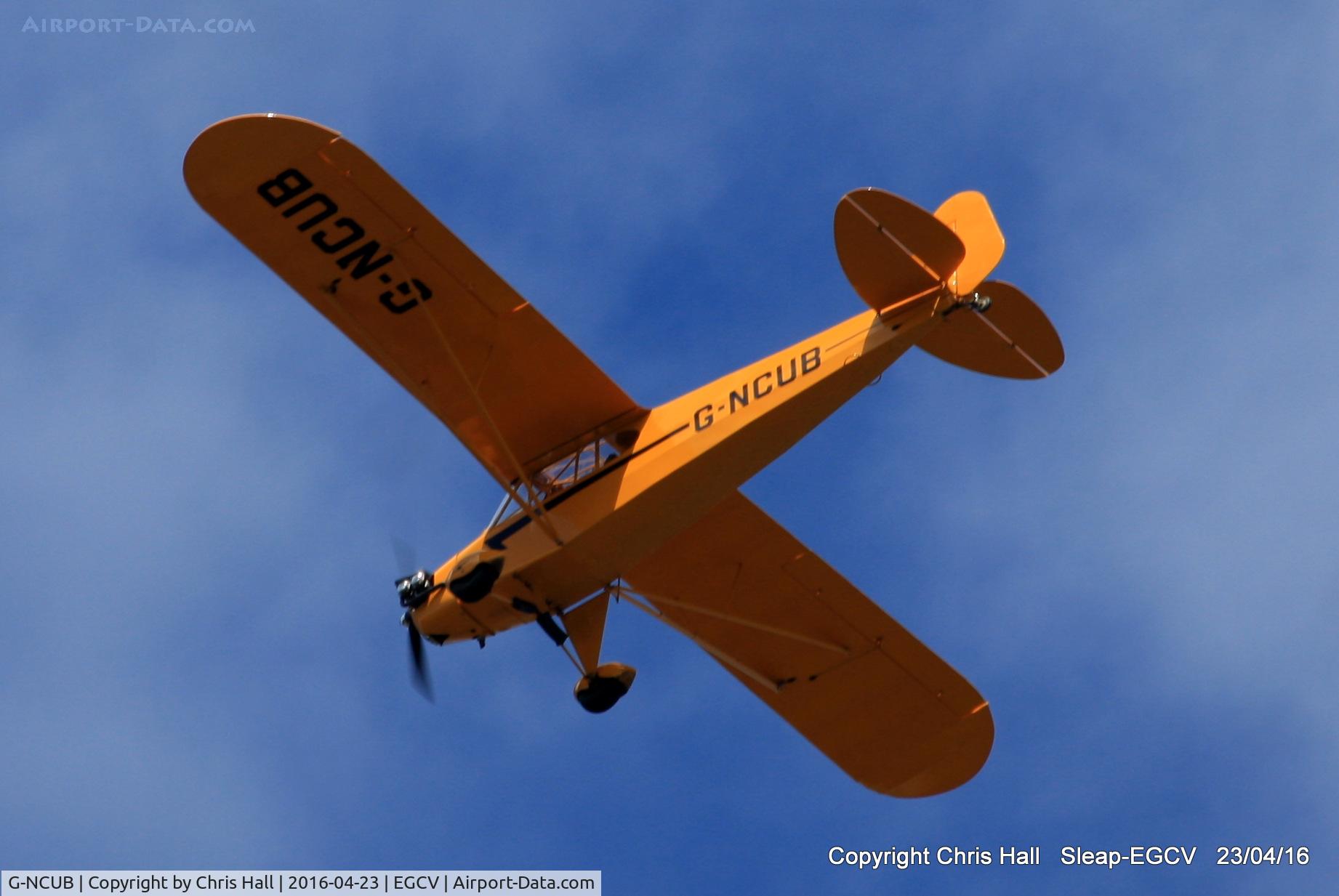 G-NCUB, 1944 Piper L-4H Grasshopper (J3C-65D) C/N 11599, at the Vintage Piper fly in, Sleap