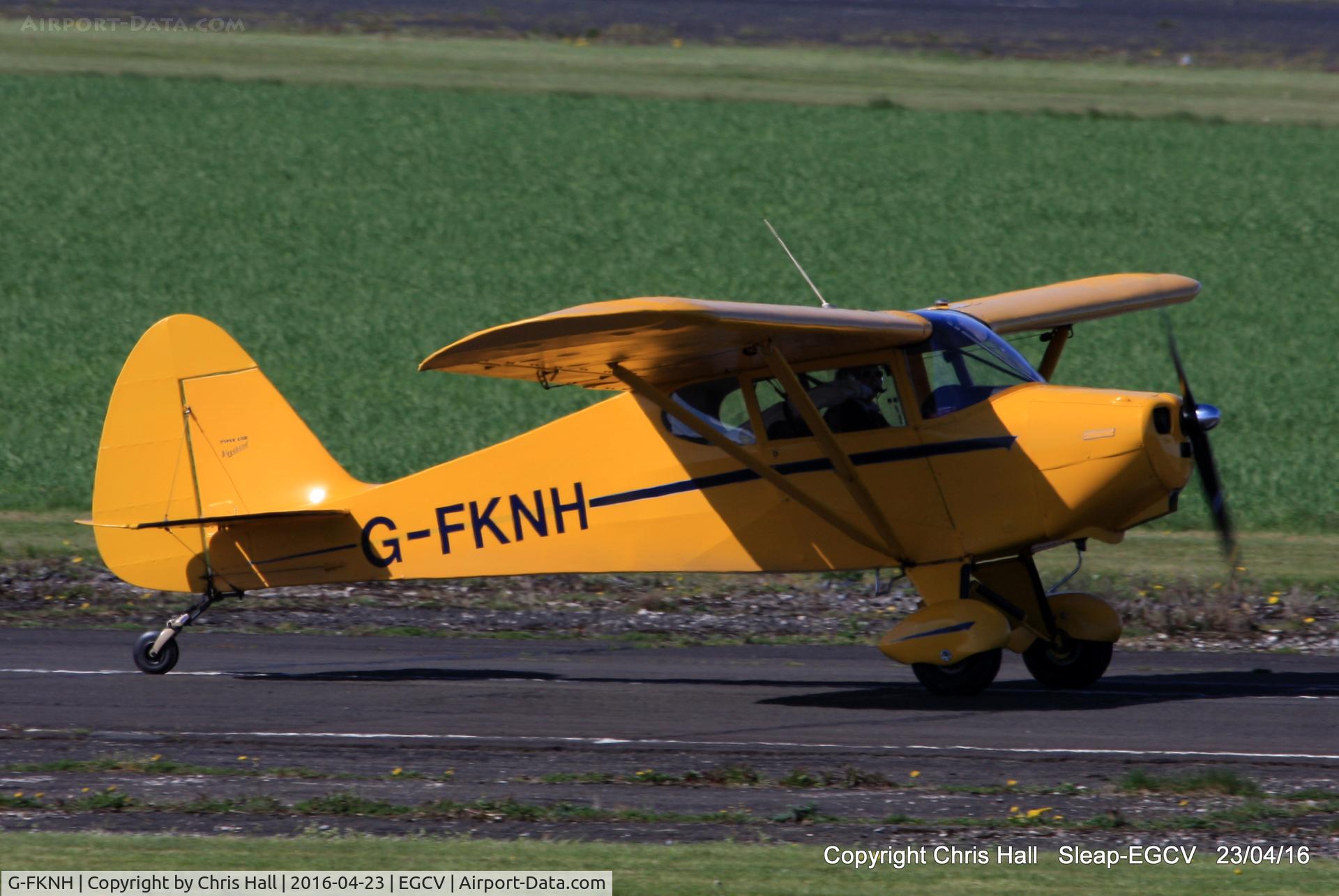 G-FKNH, 1948 Piper PA-15 Vagabond Vagabond C/N 15-291, at the Vintage Piper fly in, Sleap