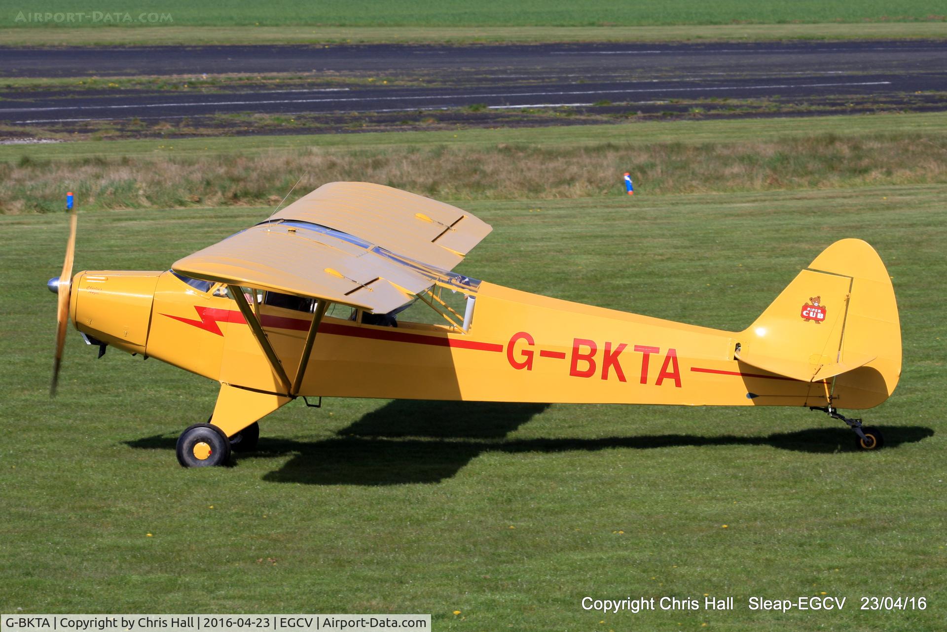 G-BKTA, 1953 Piper L-18C Super Cub (PA-18-95) C/N 18-3223, at the Vintage Piper fly in, Sleap