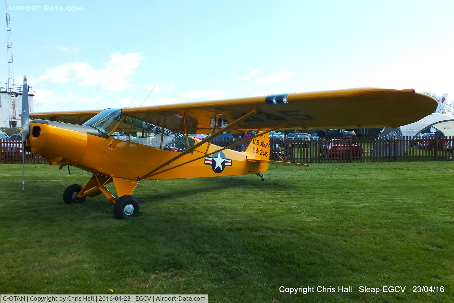G-OTAN, 1954 Piper L-21B Super Cub (PA-18-135) C/N 18-3845, at the Vintage Piper fly in, Sleap