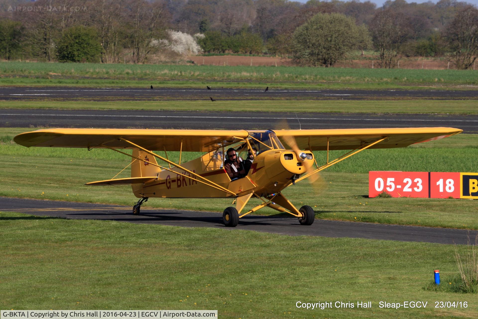 G-BKTA, 1953 Piper L-18C Super Cub (PA-18-95) C/N 18-3223, at the Vintage Piper fly in, Sleap