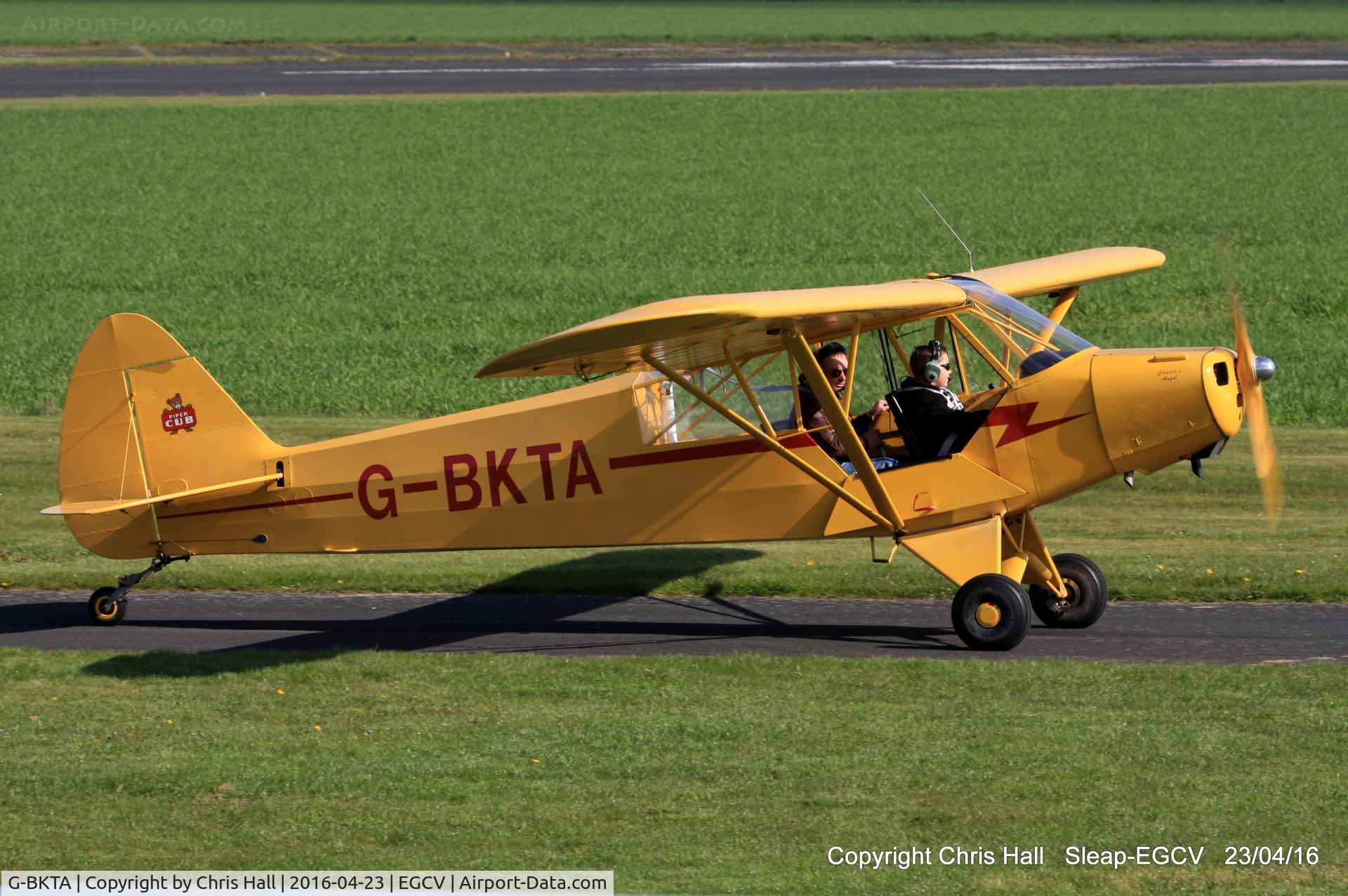 G-BKTA, 1953 Piper L-18C Super Cub (PA-18-95) C/N 18-3223, at the Vintage Piper fly in, Sleap