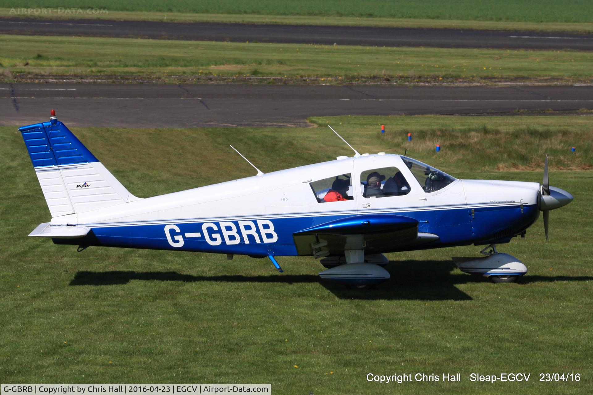G-GBRB, 1965 Piper PA-28-180 Cherokee C/N 28-2583, at the Vintage Piper fly in, Sleap