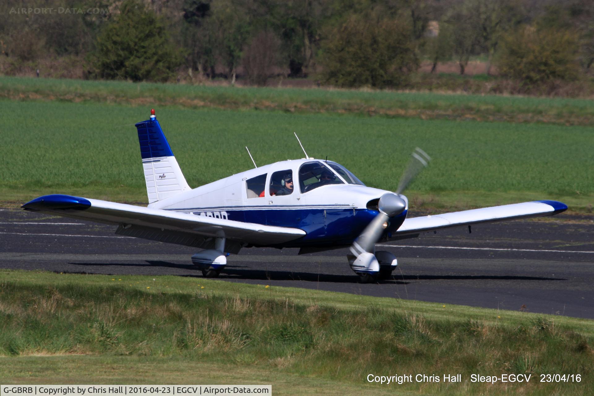 G-GBRB, 1965 Piper PA-28-180 Cherokee C/N 28-2583, at the Vintage Piper fly in, Sleap