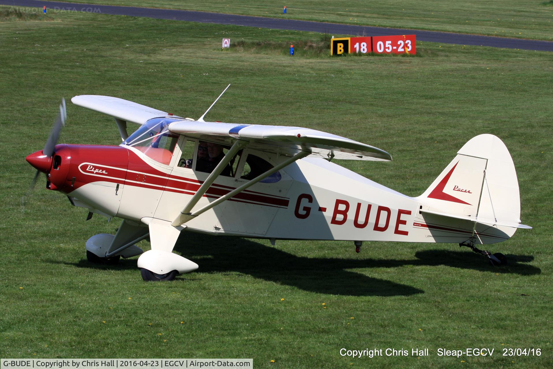 G-BUDE, 1953 Piper PA-22-135 Tri-Pacer C/N 22-980, at the Vintage Piper fly in, Sleap