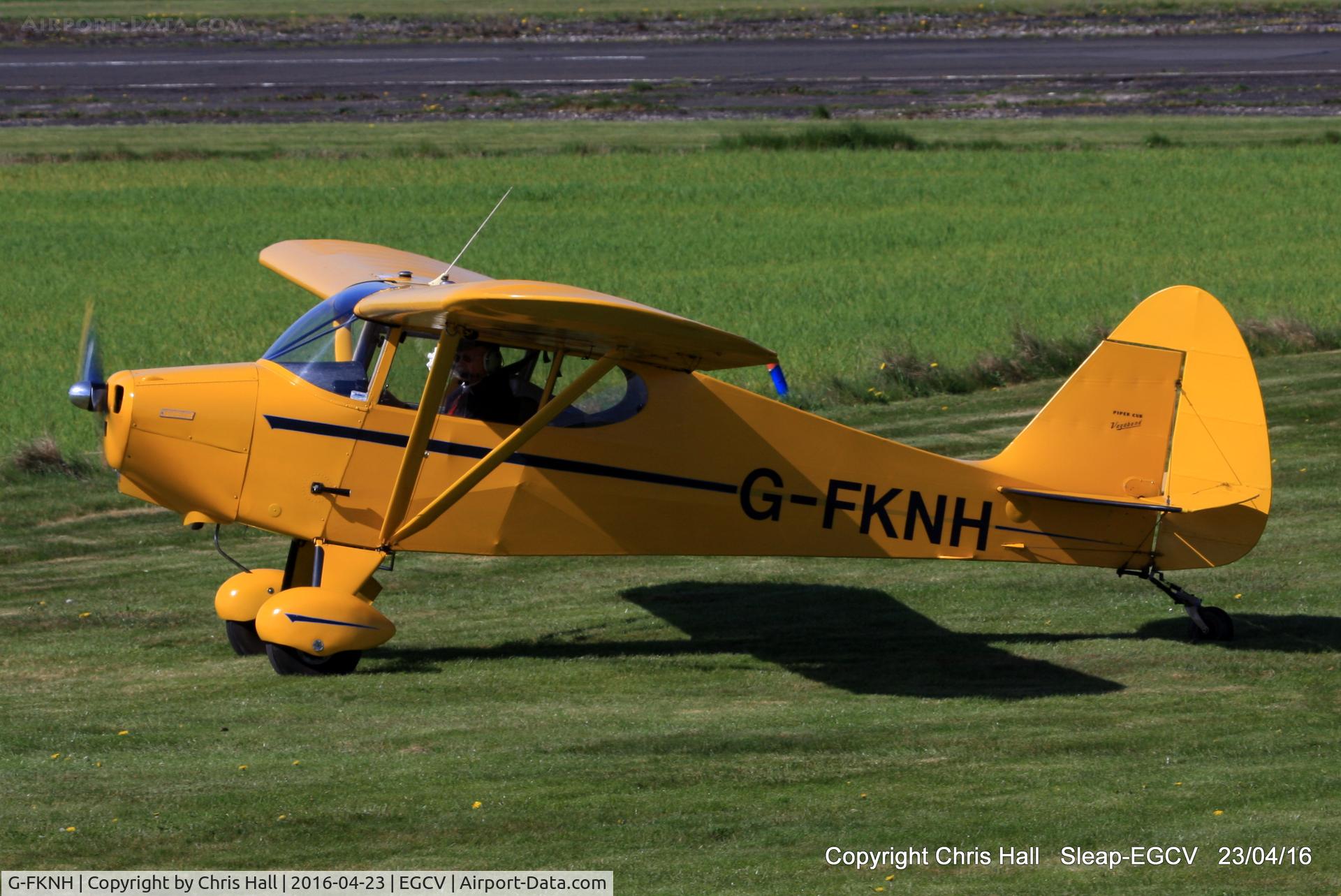 G-FKNH, 1948 Piper PA-15 Vagabond Vagabond C/N 15-291, at the Vintage Piper fly in, Sleap