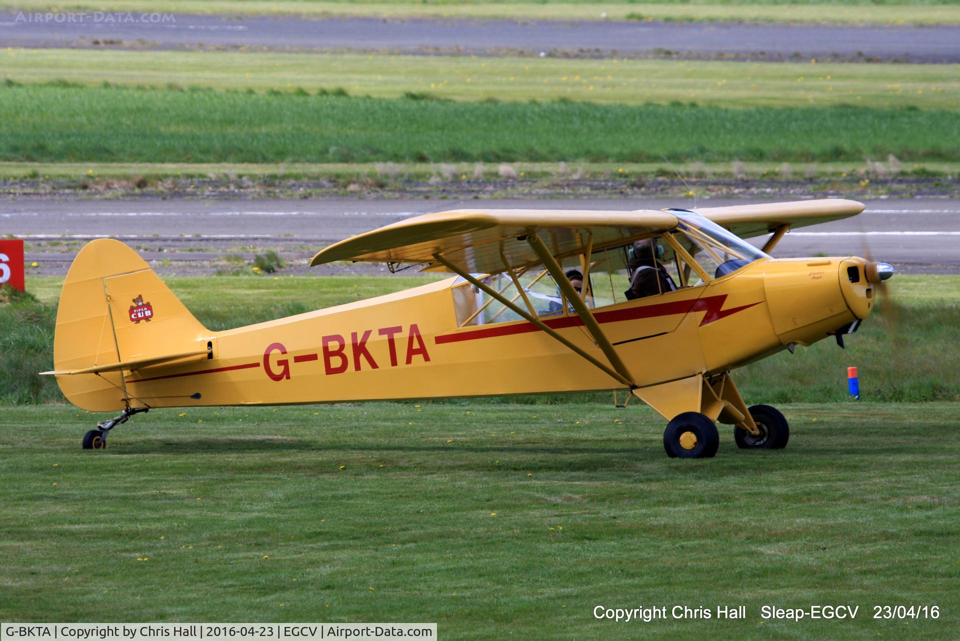 G-BKTA, 1953 Piper L-18C Super Cub (PA-18-95) C/N 18-3223, at the Vintage Piper fly in, Sleap