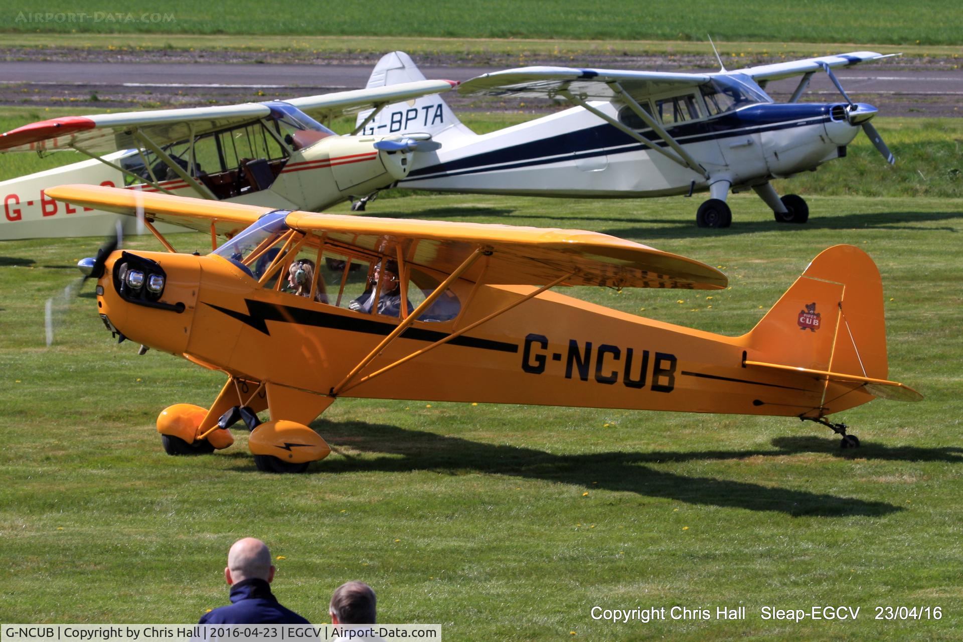 G-NCUB, 1944 Piper L-4H Grasshopper (J3C-65D) C/N 11599, at the Vintage Piper fly in, Sleap