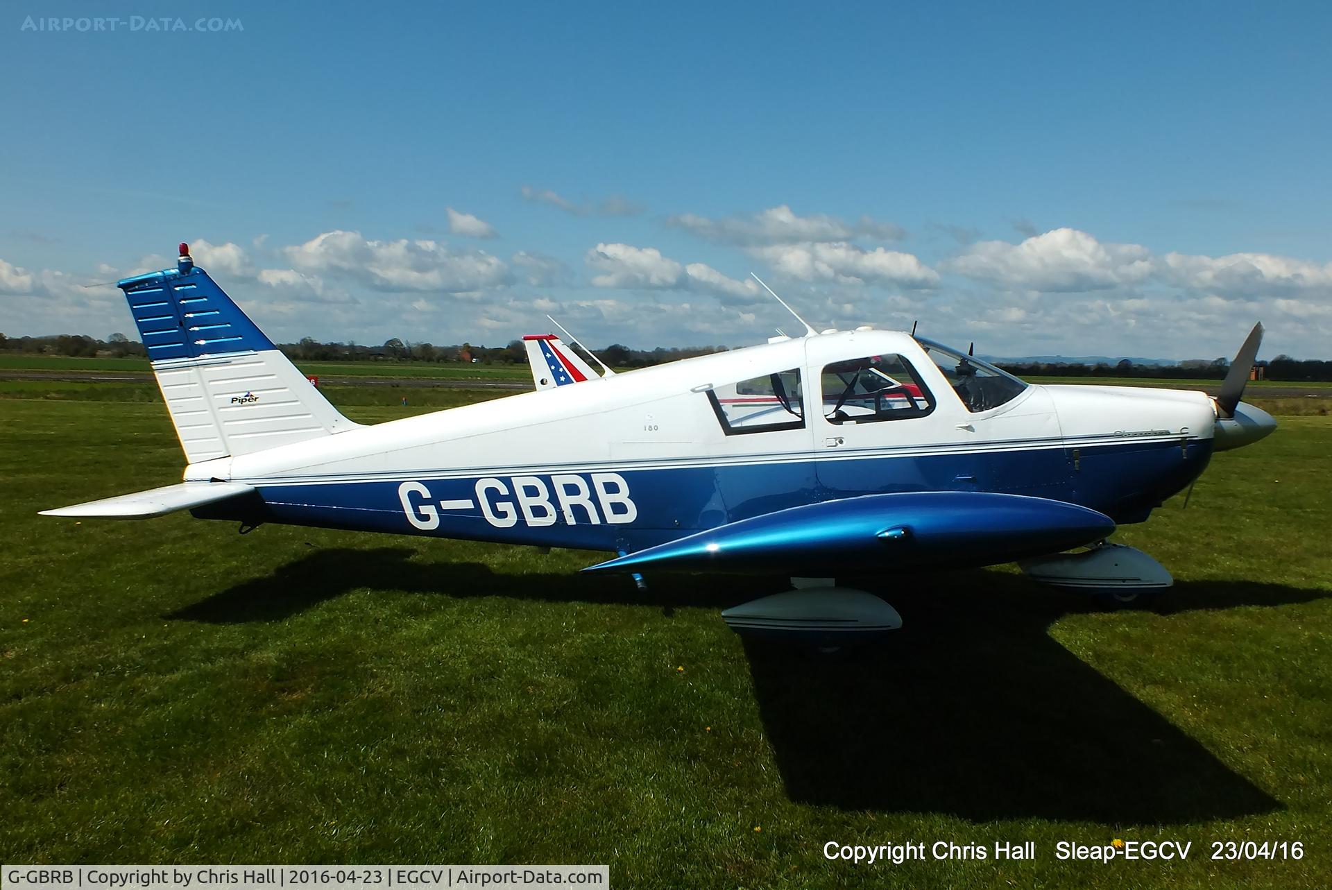 G-GBRB, 1965 Piper PA-28-180 Cherokee C/N 28-2583, at the Vintage Piper fly in, Sleap