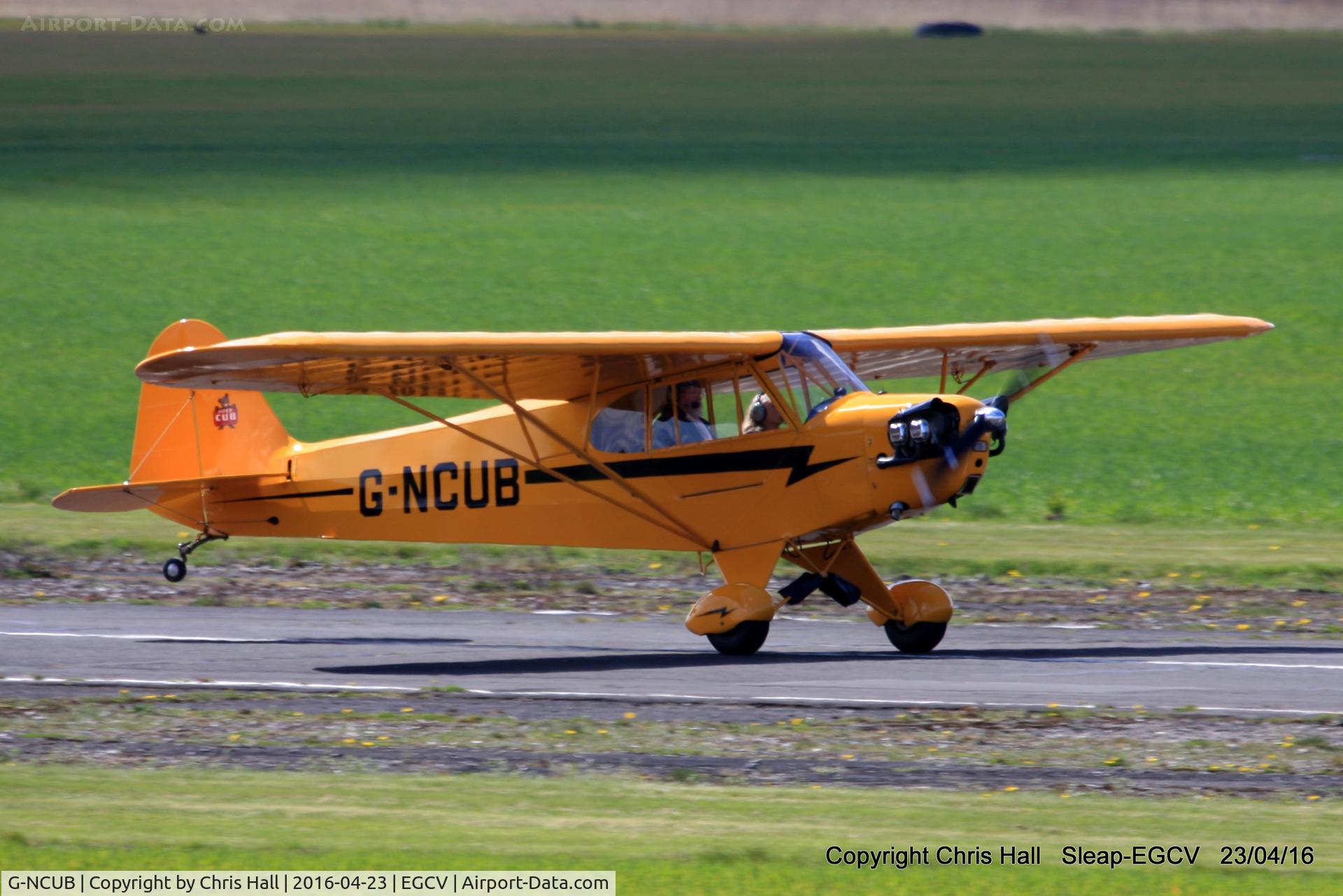 G-NCUB, 1944 Piper L-4H Grasshopper (J3C-65D) C/N 11599, at the Vintage Piper fly in, Sleap