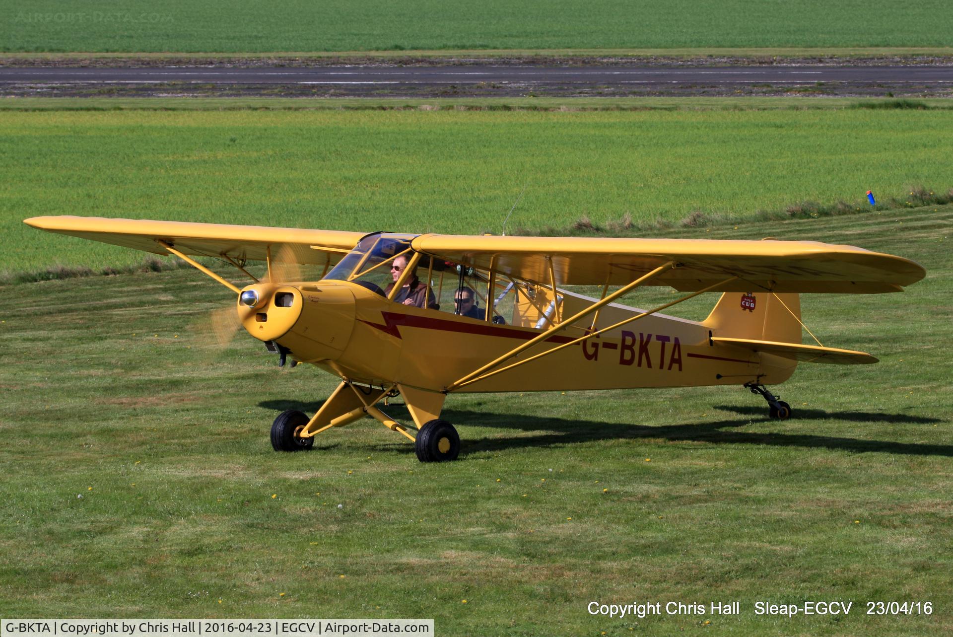 G-BKTA, 1953 Piper L-18C Super Cub (PA-18-95) C/N 18-3223, at the Vintage Piper fly in, Sleap