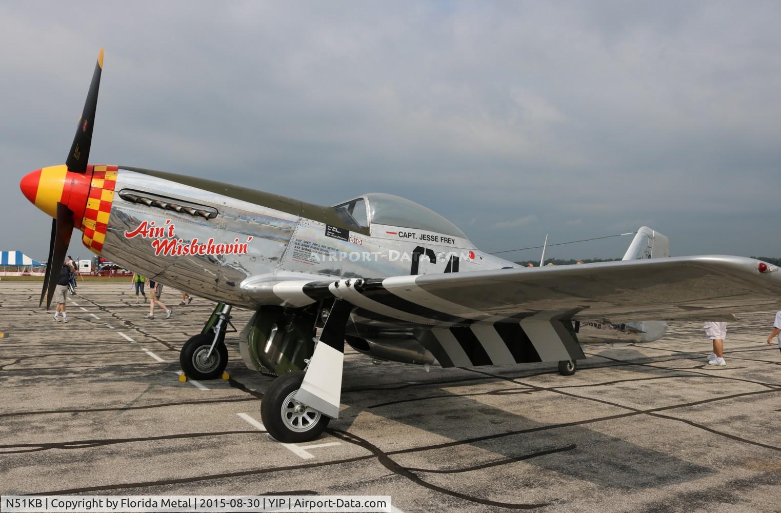 N51KB, 1961 North American F-51D Mustang C/N 44-74009, Ain't Misbehavin