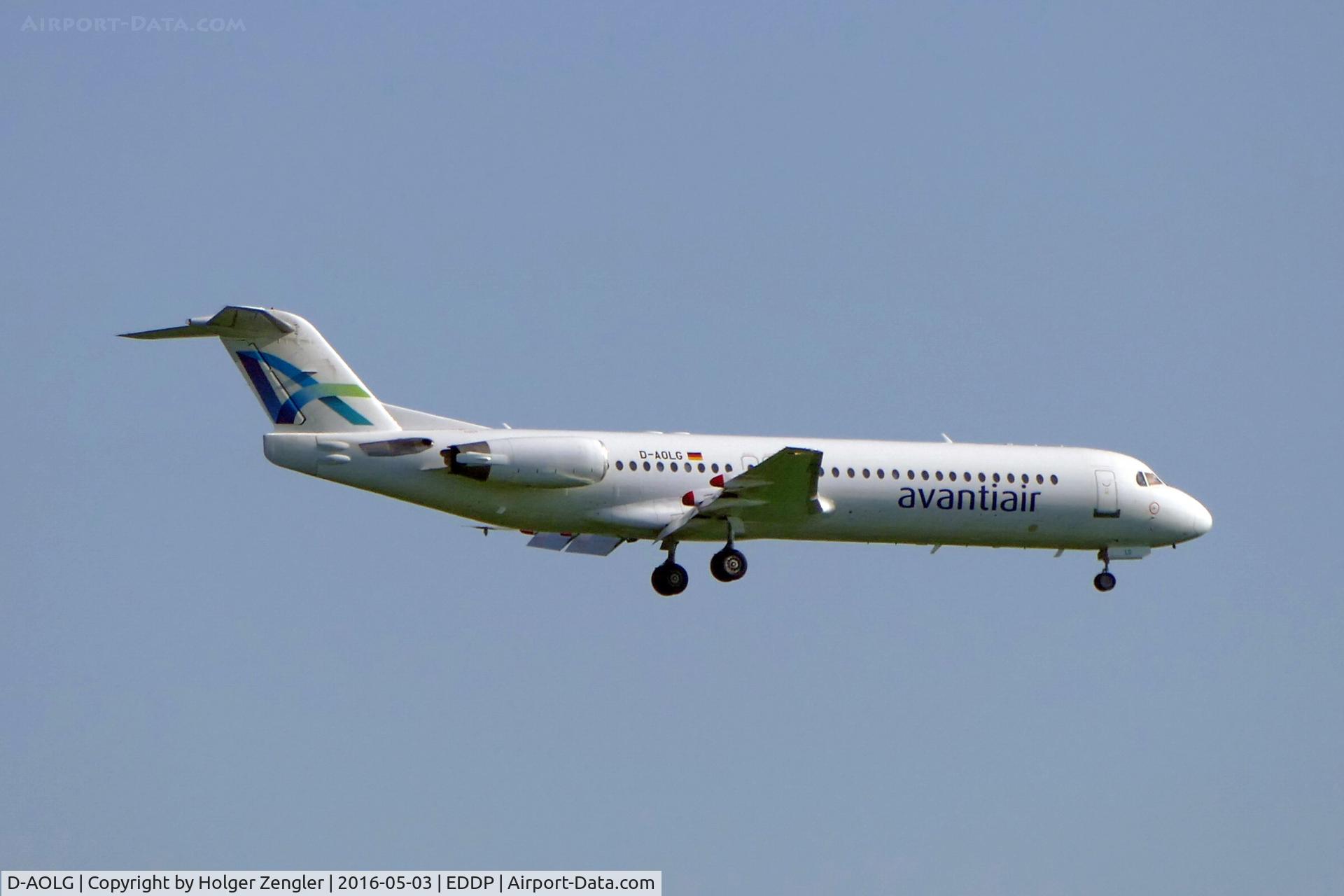D-AOLG, 1993 Fokker 100 (F-28-0100) C/N 11452, Very special flight on final for rwy 08R....