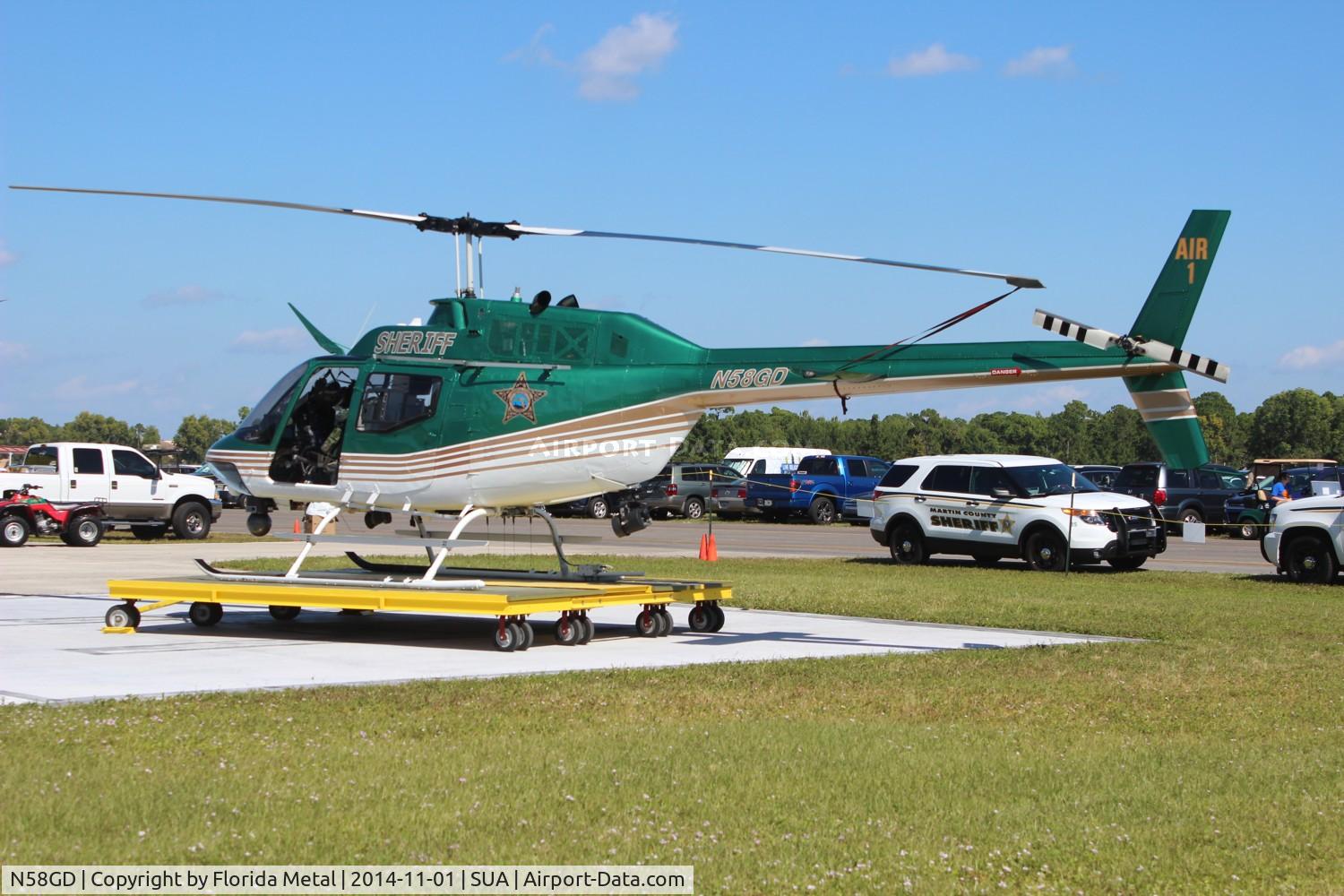 N58GD, 1970 Bell OH-58A Kiowa C/N 70-15458, Martin County Sheriff