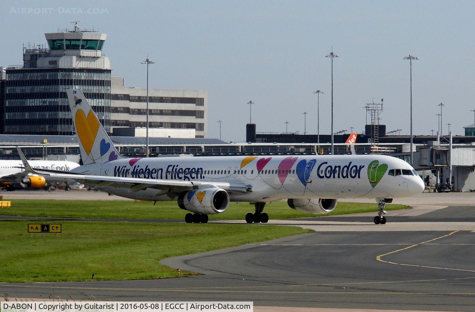 D-ABON, 2000 Boeing 757-330 C/N 29023, At Manchester
