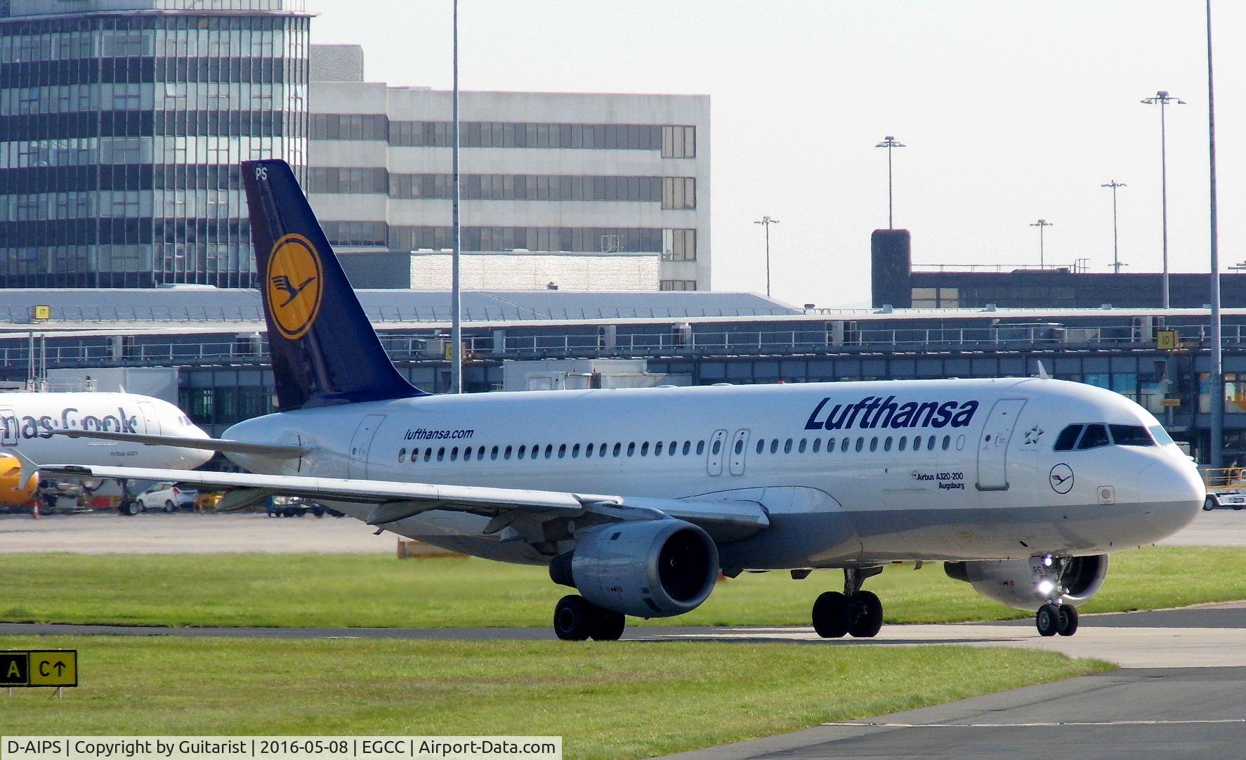 D-AIPS, 1990 Airbus A320-211 C/N 0116, At Manchester