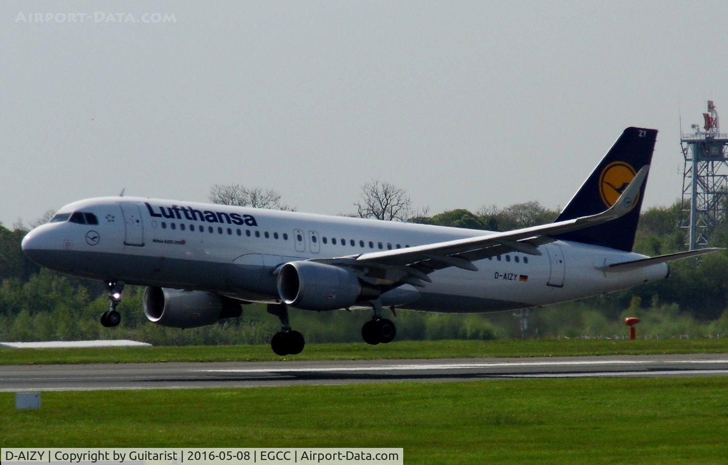 D-AIZY, 2013 Airbus A320-214 C/N 5769, At Manchester