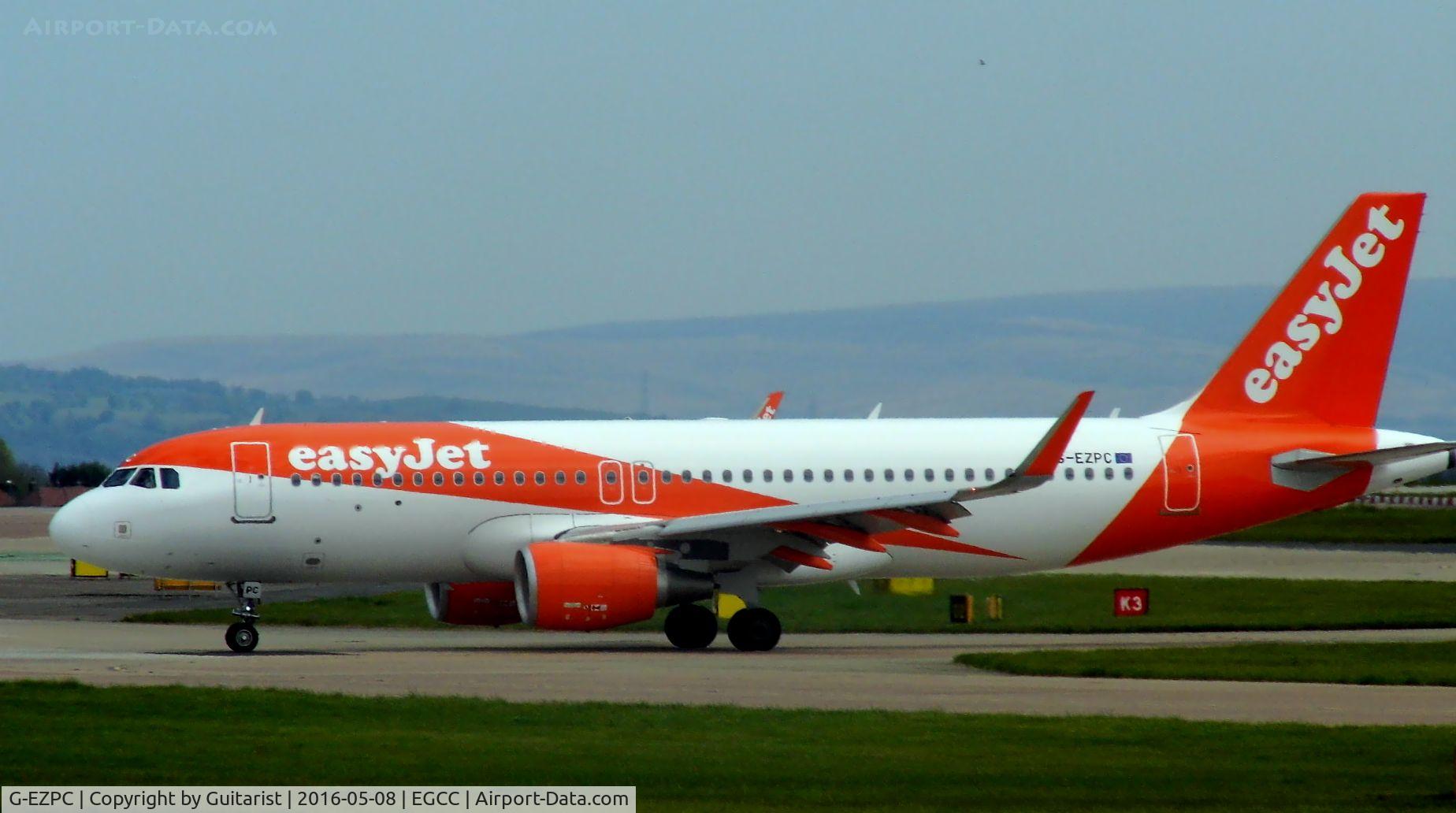 G-EZPC, 2015 Airbus A320-214 C/N 6981, At Manchester