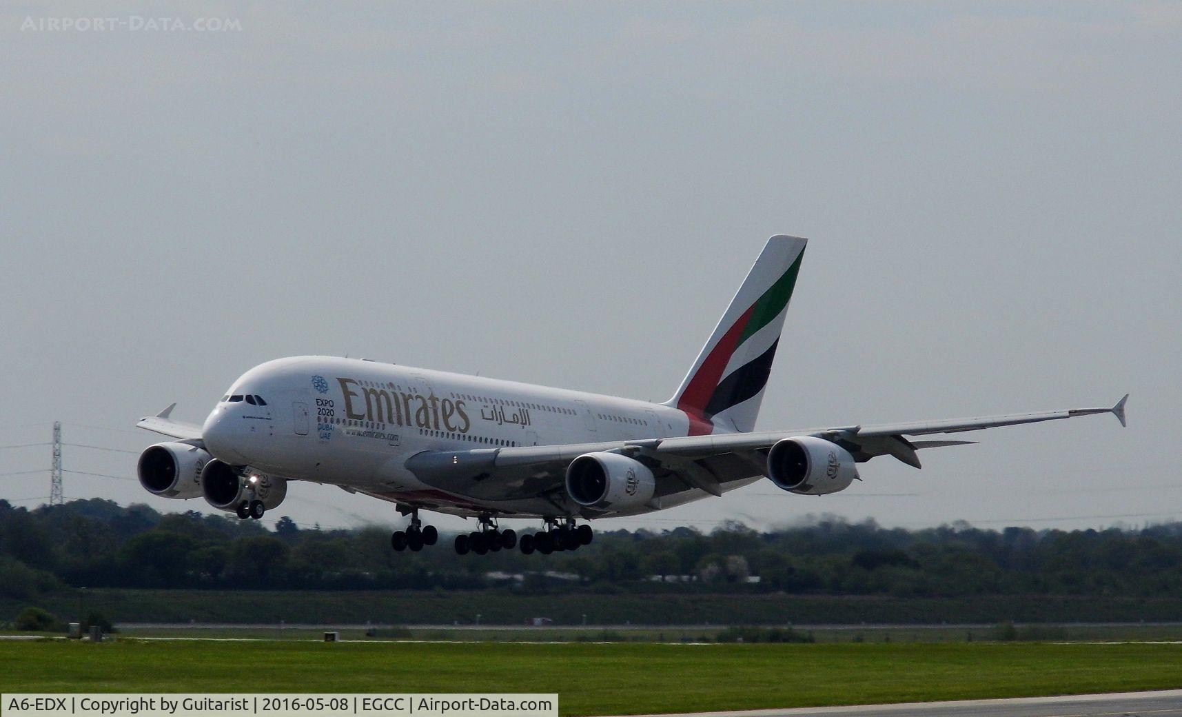 A6-EDX, 2012 Airbus A380-861 C/N 105, At Manchester