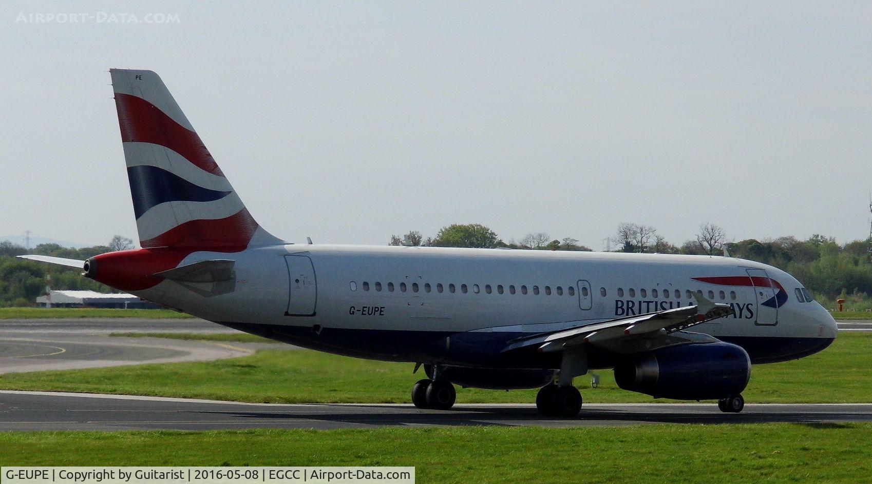 G-EUPE, 2000 Airbus A319-131 C/N 1193, At Manchester